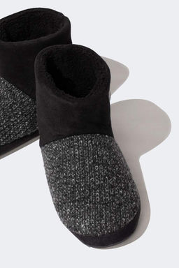 Мужские домашние ботинки на плоской подошве - Defacto фото 5