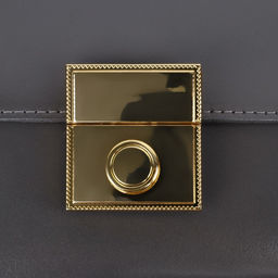 Цена за 2 шт. Застёжка для сумки, 4,3 4,7 см, цвет золотой - Арт узор фото 4