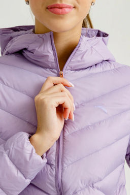 Пуховик лёгкий с капюшоном Лиловый - Anta sport фото 3