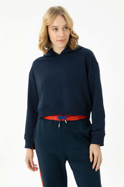 Женская темно-синяя толстовка с капюшоном Неожиданная скидка в корзине - U.s. polo assn фото 4