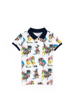 U. S. Polo Assn Белая футболка с воротником-поло для мальчика - U.s. polo assn фото 6