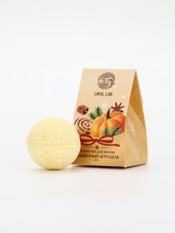 Цена за 2 шт. Бомбочка для ванны, аромат тыквенный штрудель, 40 г, Ural Lab