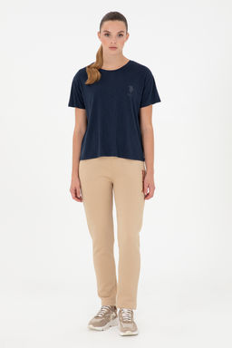Женская темно-синяя футболка Неожиданная скидка в корзине - U.s. polo assn фото 11