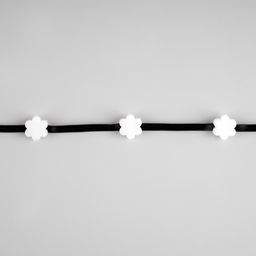 Умная гирлянда Нить 5 м роса с насадками Цветочки, IP20, тёмная нить, 100 LED, пульт ДУ, приложение, свечение RGB, USB - Luazon lighting фото 8