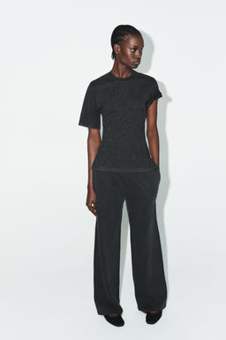 SHINY PLUSH TROUSERS