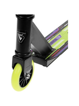 Самокат трюковой GRAFFITI Turn 23, колёса PU 100 мм, 85 А, зелёный