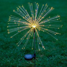 USL-S-837/PT900 FIREWORK Садовый светильник на солнечной батарее "Фейерверк". 150 светодиодов. Теплый белый свет. 1*AА Ni-Mh аккумулятор в/к. IP44. TM Uniel