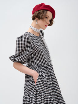 Платье с рукавами-буфами OD-789-3 - Tantino фото 5