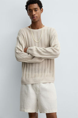 100% HEMP BERMUDA SHORTS - Zara фото 6