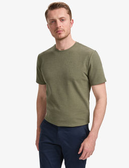 Haki Regular Fit Bisiklet Yaka Ti__rt