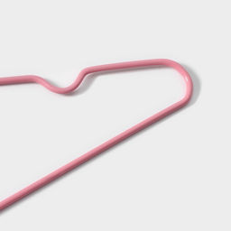 Плечики - вешалки для одежды Доляна, 29.5×16.5 см, 10 шт., детские, антискользящее покрытие, розовые