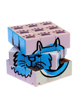 Цена за 12 шт. Кубик Рубика «Звери», игрушка механическая, 3.5 × 3.5 см, МИКС