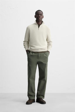 ZIP NECK SWEATER