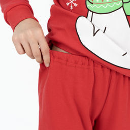 Пижама детская красная медведь ПЖ-1818 (158, 84)