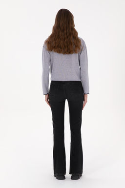 Kad_n Siyah Slim Flare Fit Jean Pantolon - U.s. polo assn фото 4