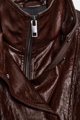 ZW COLLECTION FAUX LEATHER JACKET - Zara фото 17