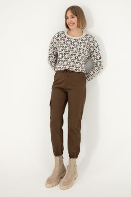 Женский кремовый свитер с круглым вырезом Неожиданная скидка в корзине - U.s. polo assn фото 4