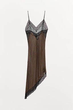 ASYMMETRIC 100% VISCOSE PRINTED DRESS - Zara фото 16