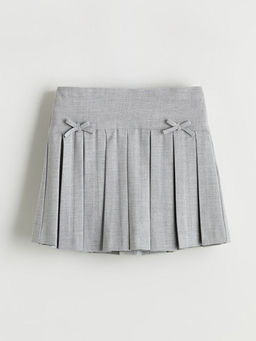 Beli Lastikli Basic K?z ?ocuk Pileli Etek