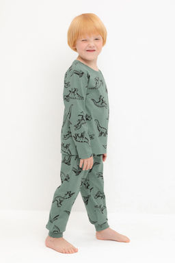 К 1561/весенний зеленый,динолэнд пижама дет - Crockid фото 4