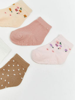 Desenli K?z Bebek Soket ?orap 5li