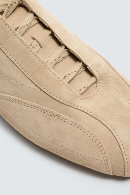 ULTRA-THIN SOLE LEATHER TRAINERS - Zara фото 7