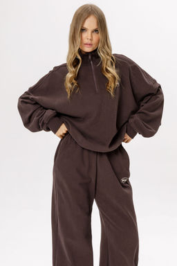 Джемпер Pirs 6530 коричневый с лого