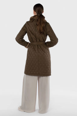 05-2098 Куртка женская зимняя (пояс) - El podio фото 4