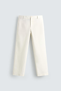 PANTAL?N CHINO REGULAR FIT / Blanco roto - Zara фото 7