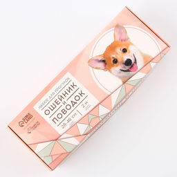 Набор Ромбы, застёжка - фастекс, поводок 2 м и ошейник 28-46 см - Пушистое счастье фото 3