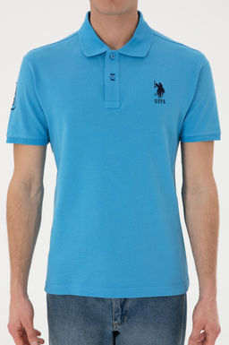 Erkek Slim Fit Polo Yaka Turkuaz Basic Ti__rt Sepette S_rpriz _ndirim - U.s. polo assn фото 7