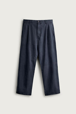 PANTAL?N CHINO RELAXED FIT PLIEGUES / Marino - Zara фото 5