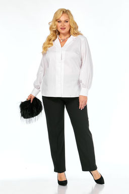 Костюм Элль стиль 2408 белый/черный фото 3