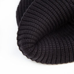 Шапка женская MINAKU с отворотом, размер 54-56, цвет черный