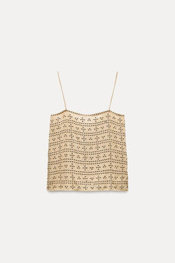 ZW COLLECTION TOP WITH STUDS - Zara фото 7