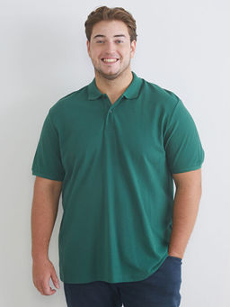 B?y?k Beden Polo Yaka Pike Erkek Ti??rt