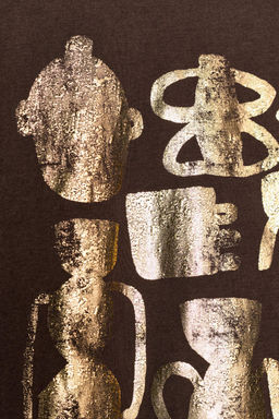 METALLIC SHORT SLEEVE T-SHIRT - Zara фото 8