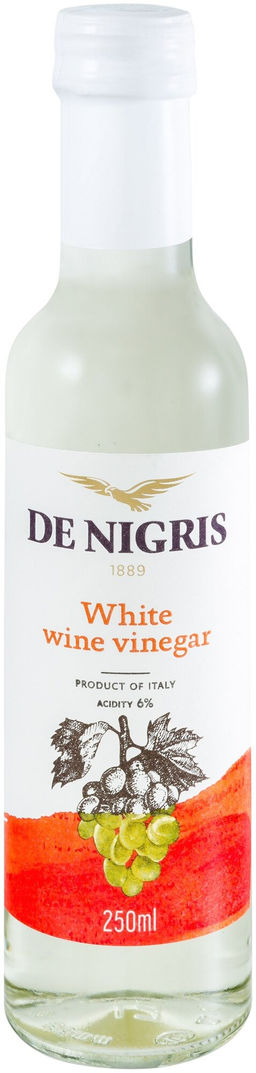 Уксус De Nigris винный белый 250 мл, стекло, ИТАЛИЯ
