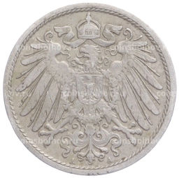 Монета 10 пфеннигов 1906 года A Германия