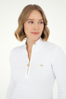 Женский белый свитшот Неожиданная скидка в корзине - U.s. polo assn фото 2