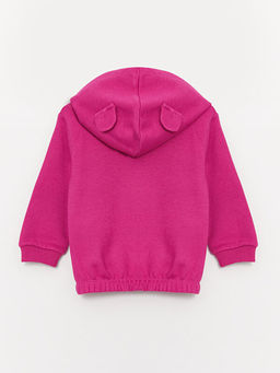 Kap??onlu Uzun Kollu Basic K?z Bebek Sweatshirt ve E?ofman Alt 2li Tak?m - Waikiki фото 3