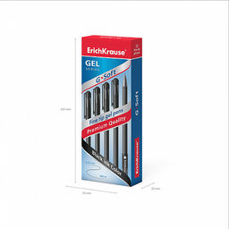 Цена за 12 шт. Ручка гелевая ErichKrause G-Soft Stick Classic 0.38, цвет чернил синий (в коробке по 12 шт.)  фото 10