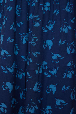 TRENDYOLMILLA Indigo A Kesim Cicek Desenli Ask?l? Midi Dokuma Elbise TWOSS21EL1341  фото 9