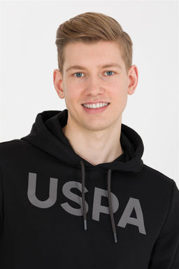 U. S. Polo Assn / Мужской черный базовый свитшот - U.s. polo assn фото 9