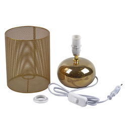 UML-B307 E14 GOLD/COPPER Светильник настольный декоративный под лампу Е14, 40W. Механический выключатель. Золотой/Медный. ТМ Uniel - Volpe фото 2