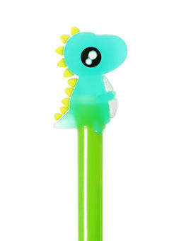 Цена за 2 шт. Ручка гелевая-прикол Динозавр, жёлтый, штрихкод на штуке - Simaland фото 4