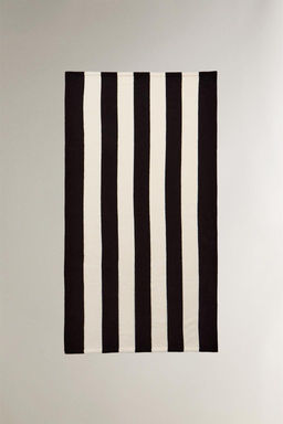 COTTON BEACH TOWEL WITH WIDE STRIPES