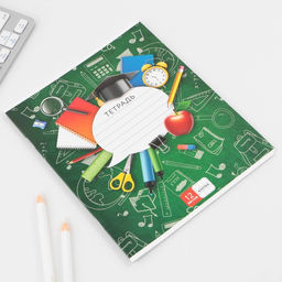 Тетрадь А5, 12 листов на скрепке в клетку Школьные принадлежности, 5 видов МИКС, белизна 96% . - Artfox study фото 10