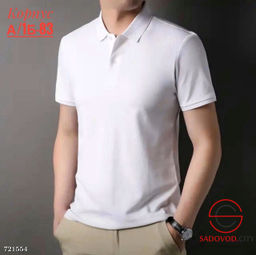 Мужская однотонная футболка-поло