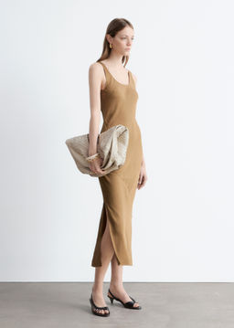 Vestido midi con corte al bies - H&m фото 5
